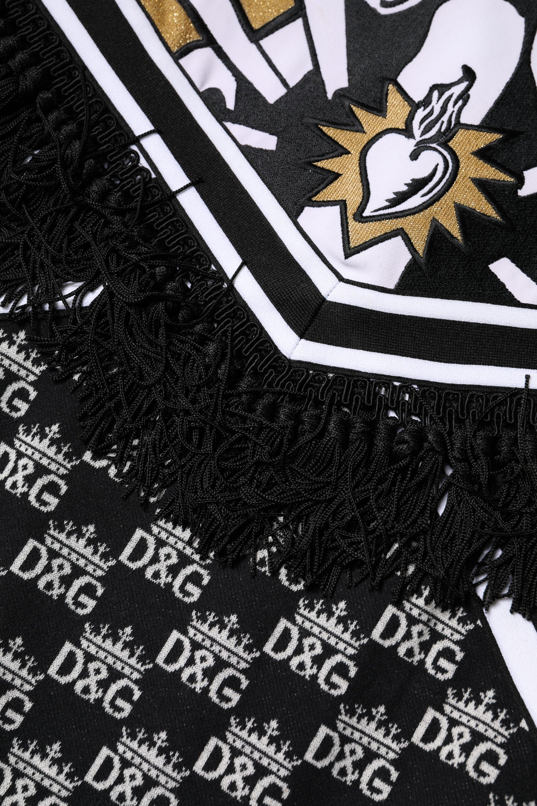 Mehrfarbiger Pullover aus Baumwolle mit Rundhalsausschnitt