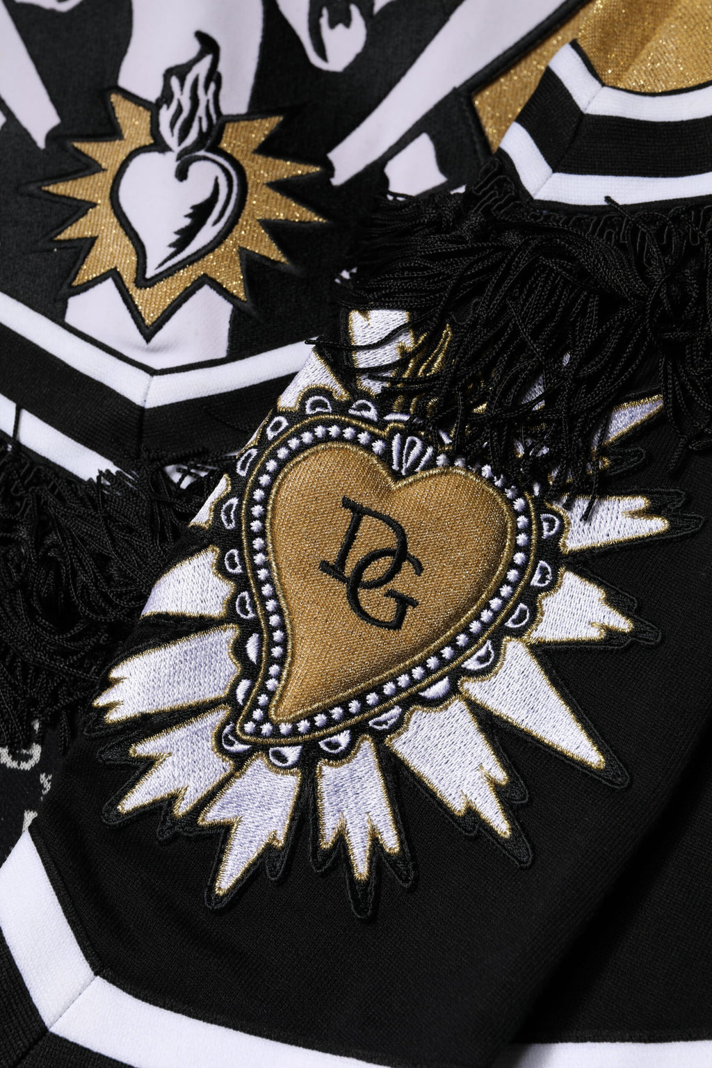 Mehrfarbiger Pullover aus Baumwolle mit Rundhalsausschnitt