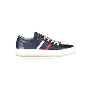 Blaue Leder Herren Sneaker