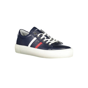 Blaue Leder Herren Sneaker