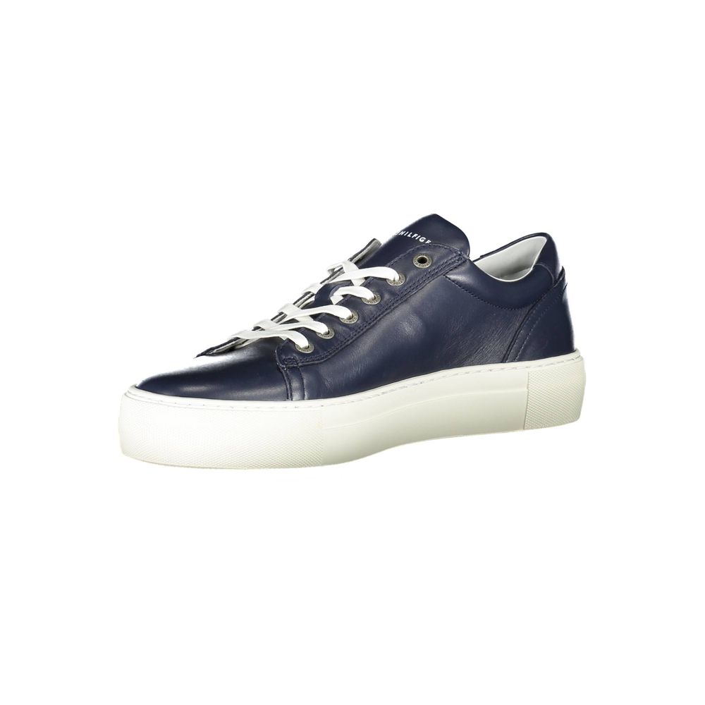 Blaue Leder Herren Sneaker