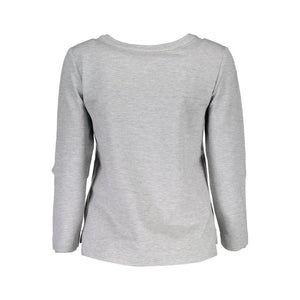 Graues Unisex-Sweatshirt aus Elastan