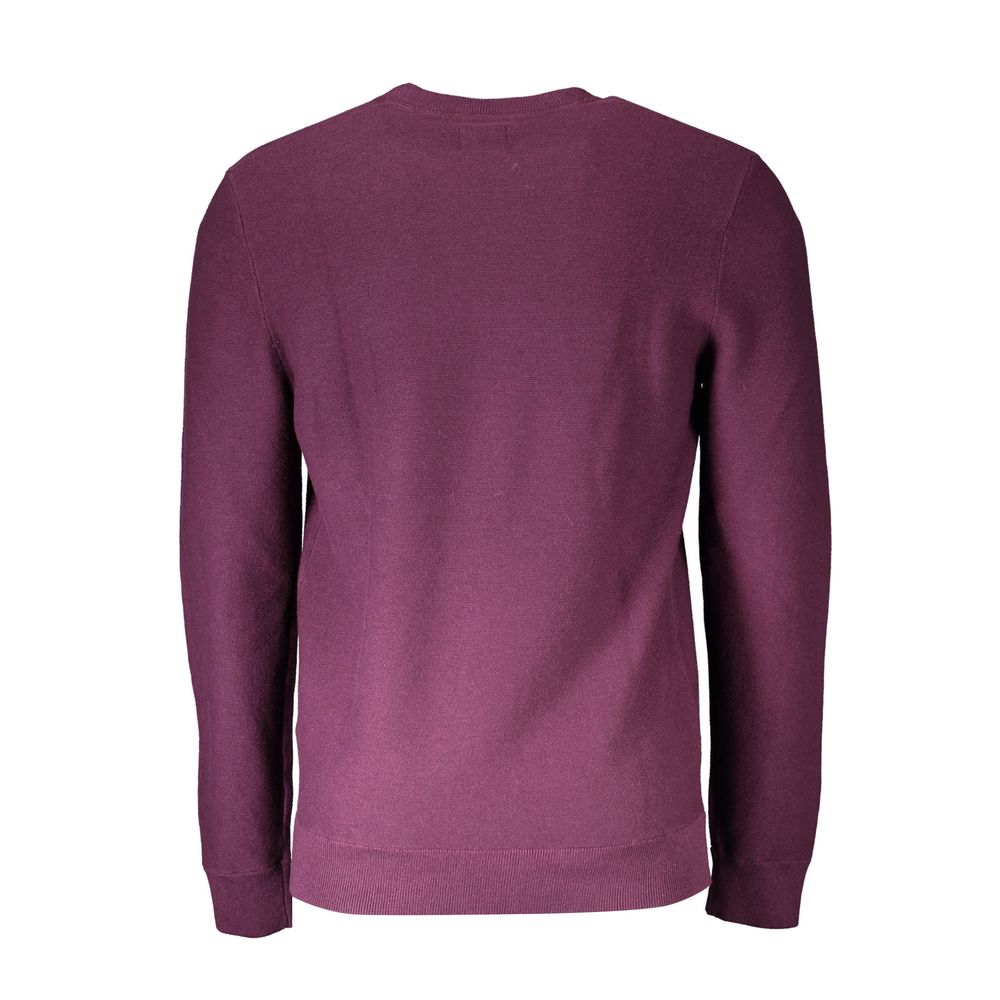 Lila Baumwollpullover