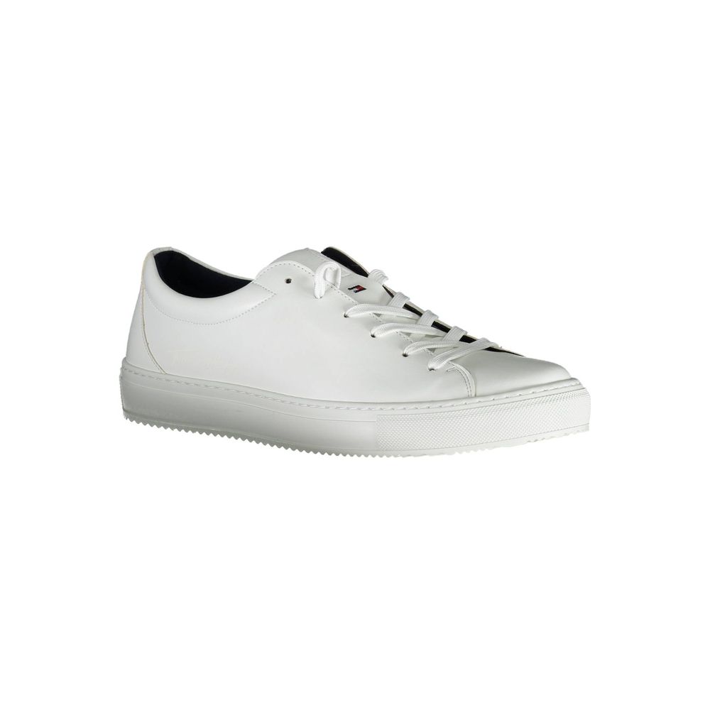 Weiße Synthetik Herren Sneaker