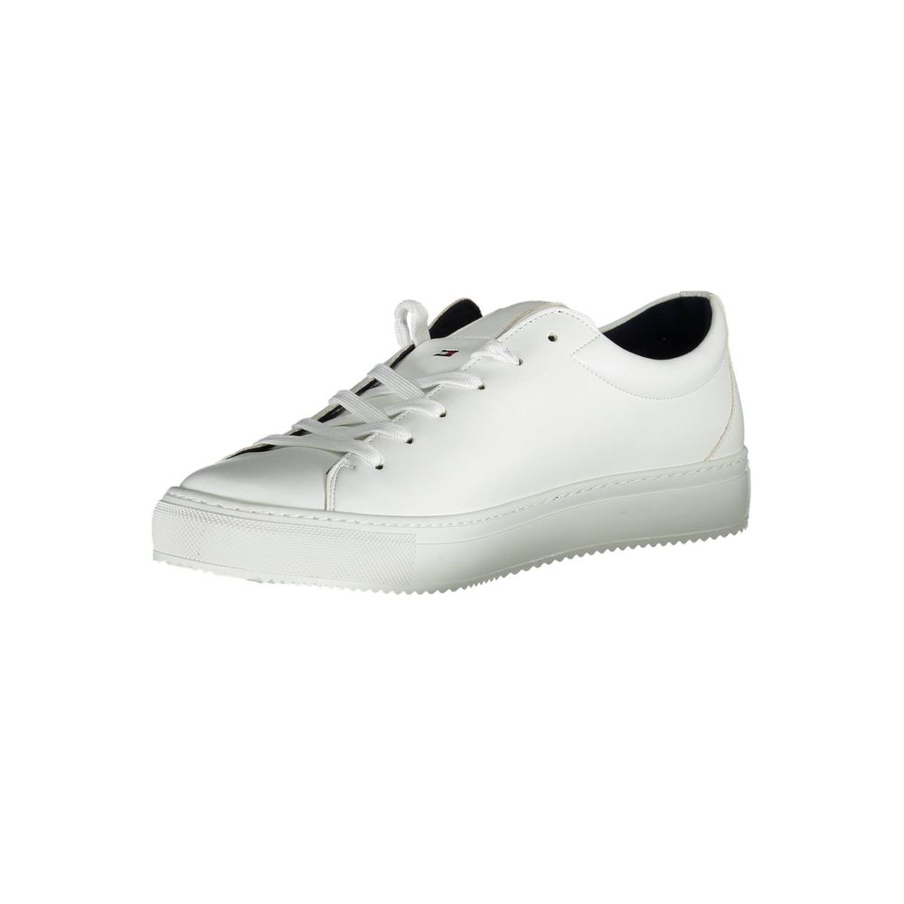 Weiße Synthetik Herren Sneaker