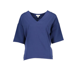 Blaues Unisex-T-Shirt aus Baumwolle