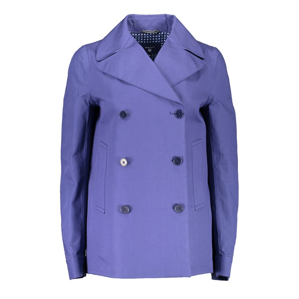Blaue Baumwolljacken &amp; Mäntel
