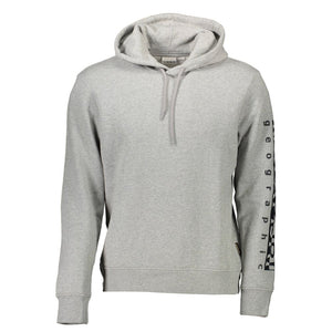 Grauer Baumwollpullover für Herren