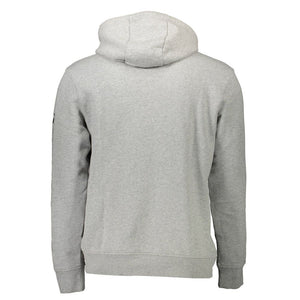Grauer Baumwollpullover für Herren