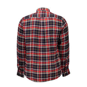 Red Cotton Men Shirt