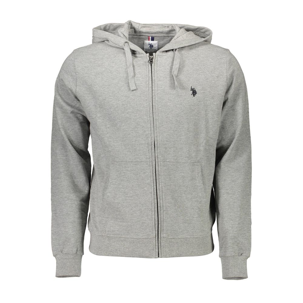Grauer Baumwollpullover für Herren