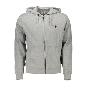 Grauer Baumwollpullover für Herren
