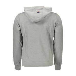 Grauer Baumwollpullover für Herren