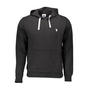 Black Cotton Men Sweater