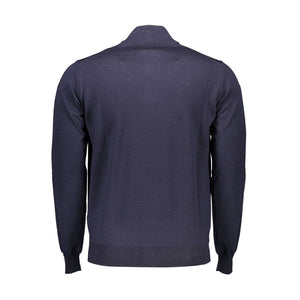 Blauer Wollpullover für Herren