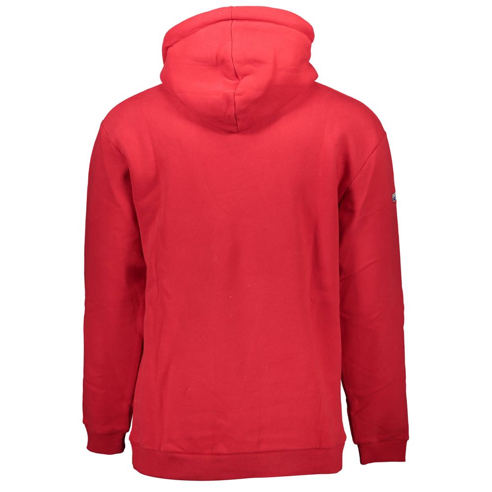 Roter Baumwollpullover für Herren