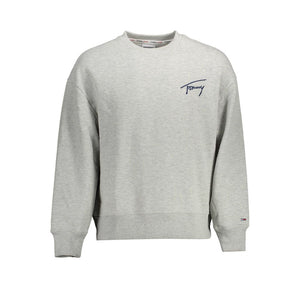 Gray Cotton Men Sweater