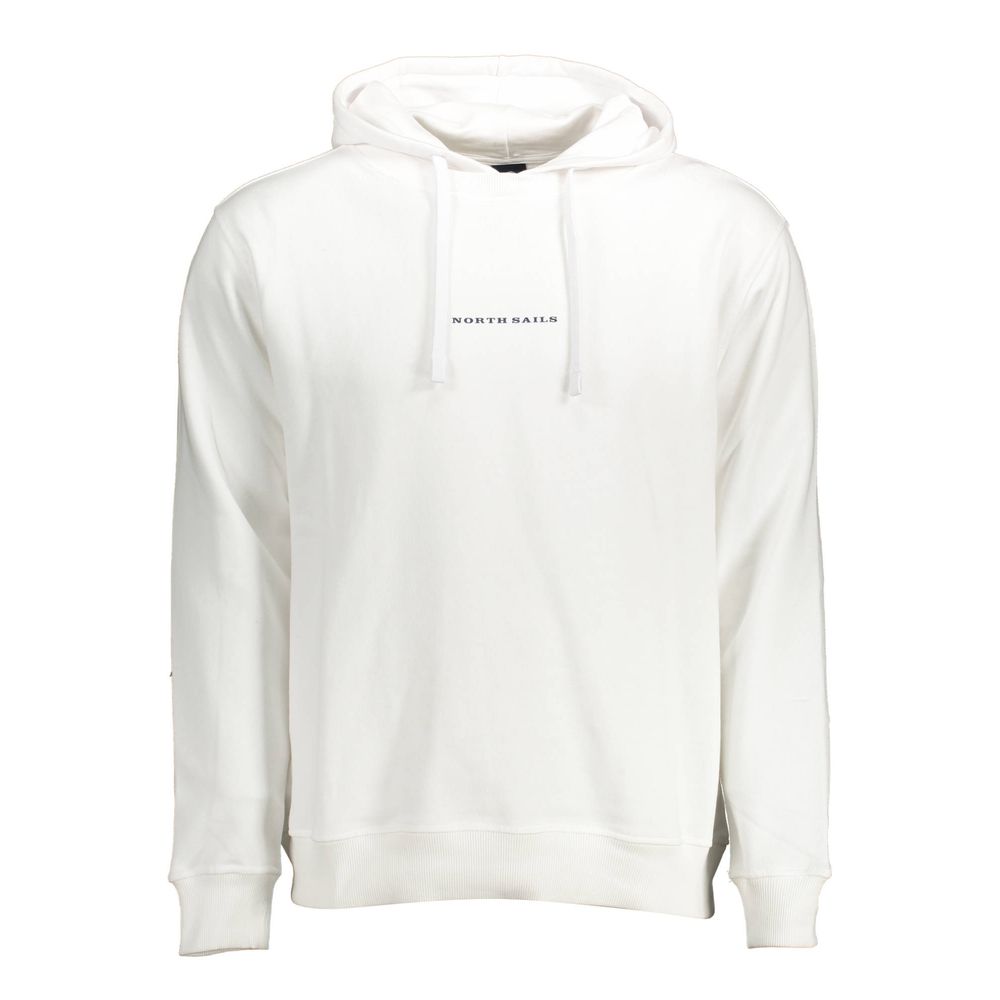 Weißer Baumwollpullover für Herren