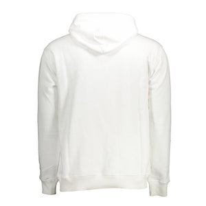 Weißer Baumwollpullover für Herren