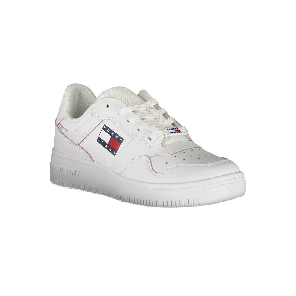Weiße Leder Damen Sneaker