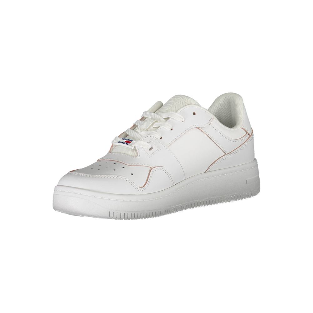Weiße Leder Damen Sneaker