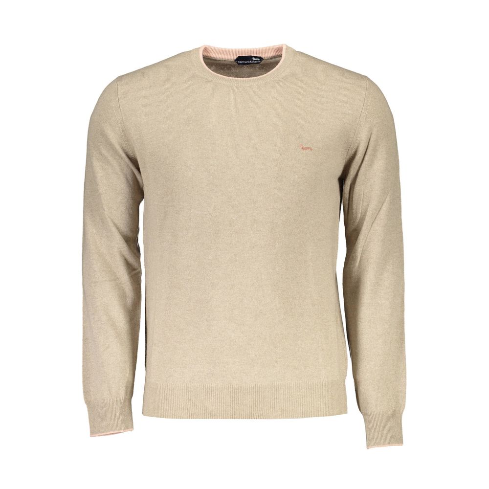 Beige Wollpullover für Herren