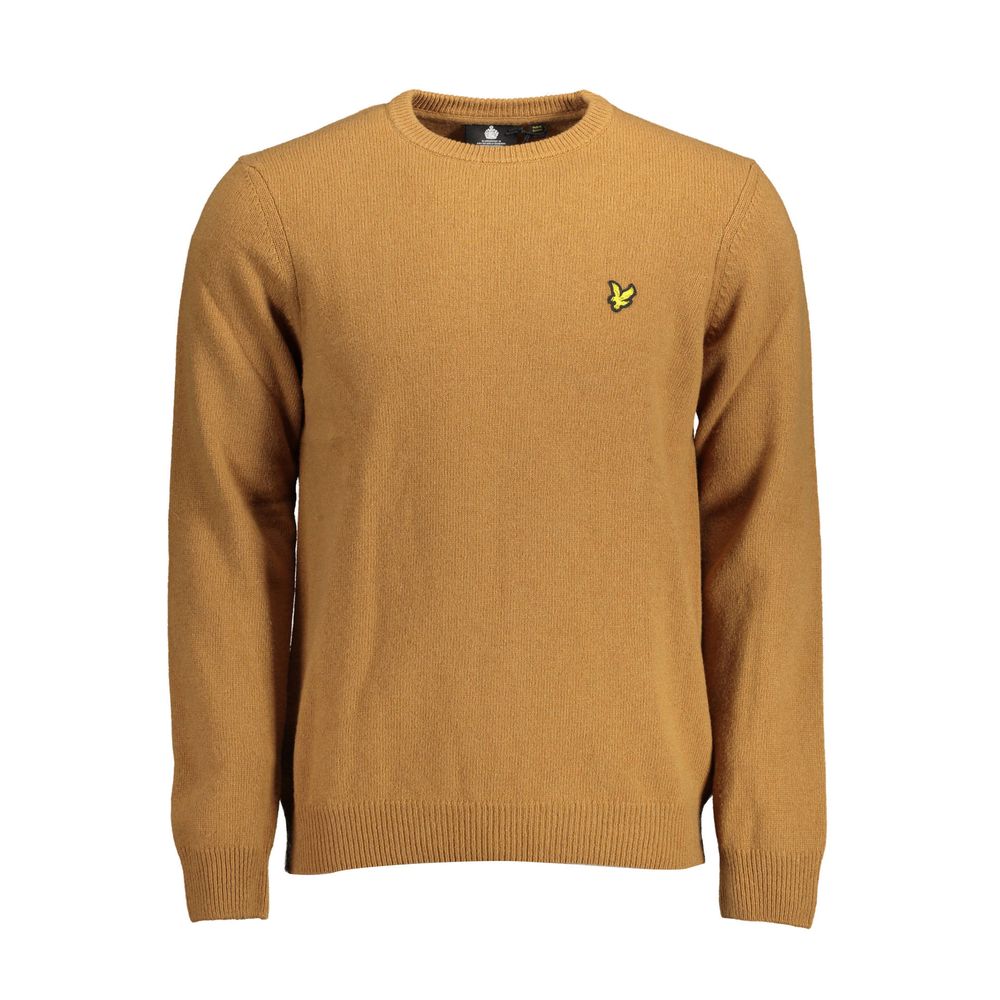 Brauner Wollpullover für Herren