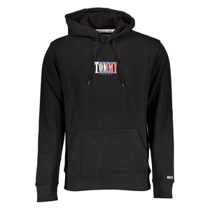 Black Cotton Men Sweater