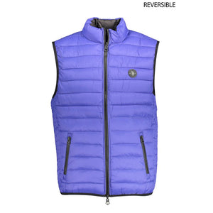 Blaue Nylonjacke für Herren