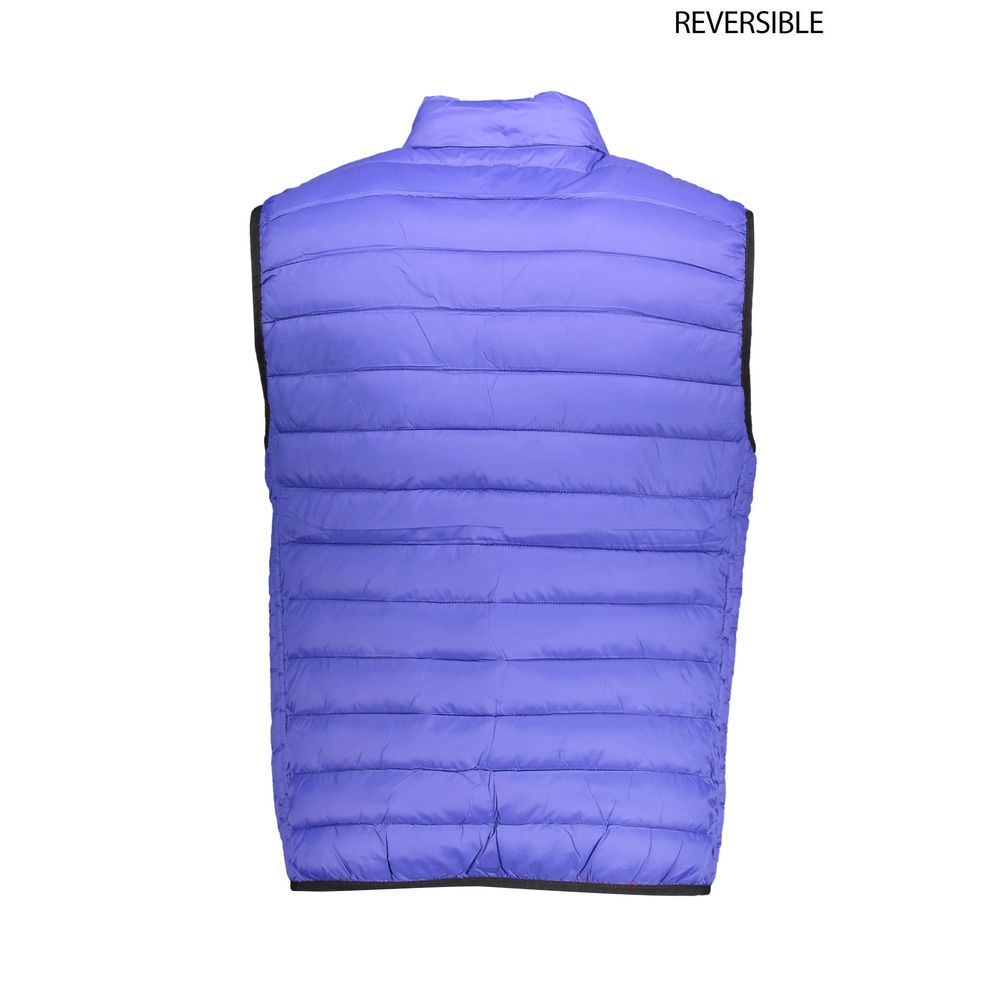 Blaue Nylonjacke für Herren