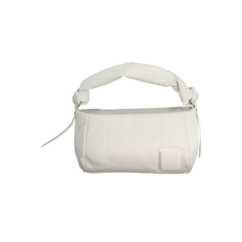 Weiße Polyester Damen Handtasche