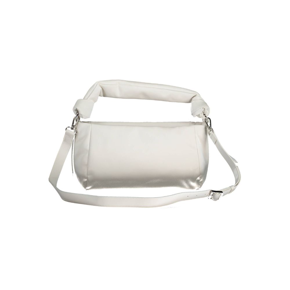 Weiße Polyester Damen Handtasche
