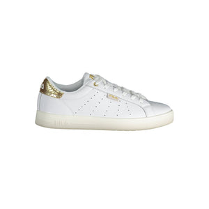 Weiße Leder Damen Sneaker