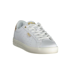 Weiße Leder Damen Sneaker