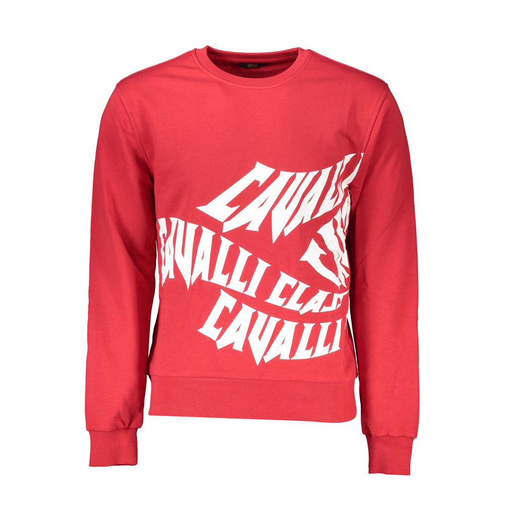 Roter Baumwollpullover für Herren