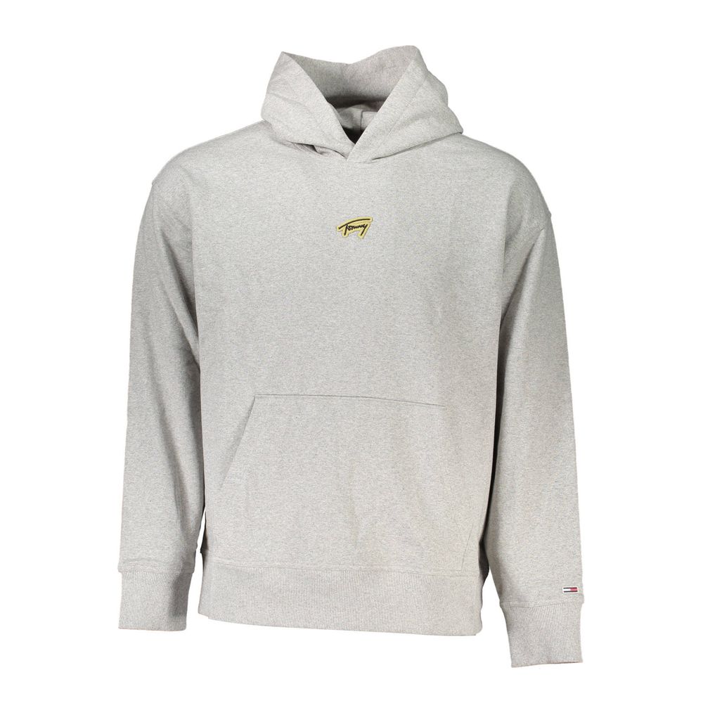 Grauer Baumwollpullover für Herren
