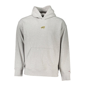 Grauer Baumwollpullover für Herren