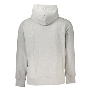 Grauer Baumwollpullover für Herren