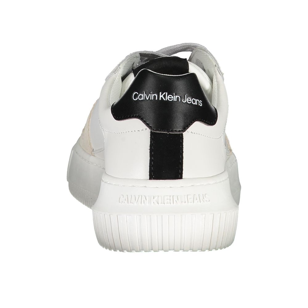 Weißer Polyester-Sneaker