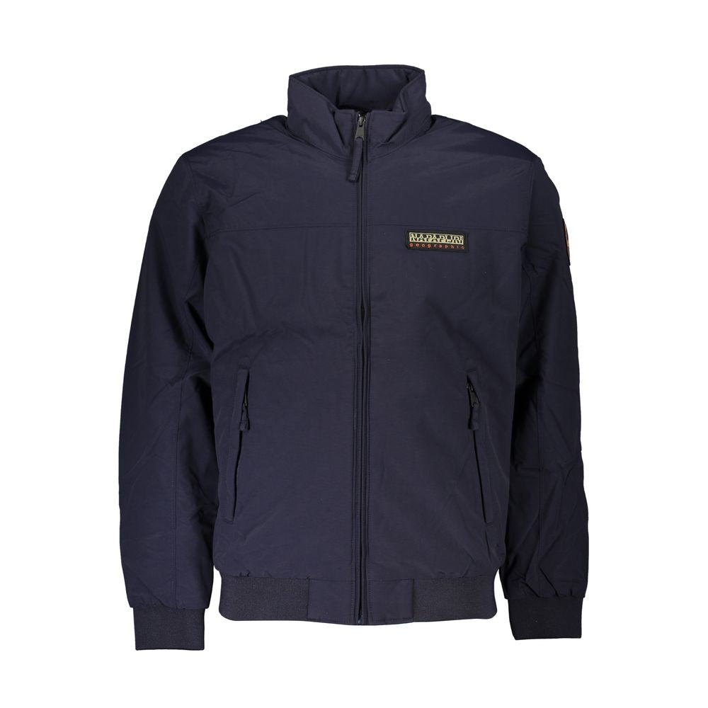 Blaue Polyamid-Herrenjacke