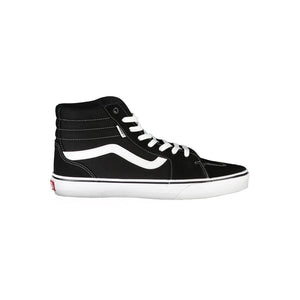 Schwarzer Polyester-Sneaker