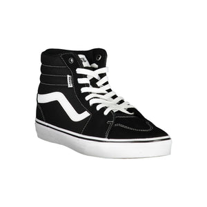 Schwarzer Polyester-Sneaker