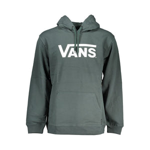 Gemütliches grünes Fleece-Sweatshirt mit Kapuze