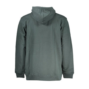 Gemütliches grünes Fleece-Sweatshirt mit Kapuze