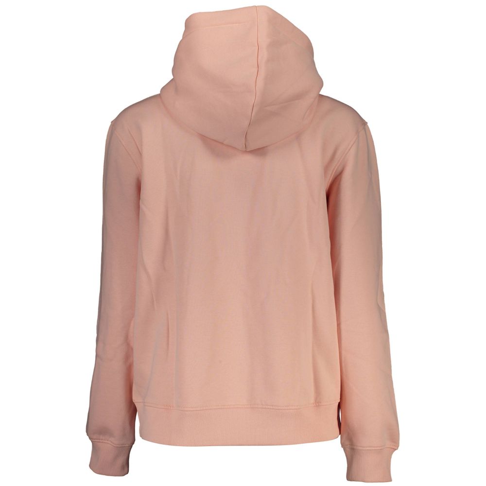 Schickes rosa Fleece-Sweatshirt mit Kapuze