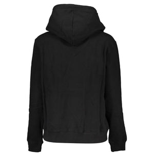 Schwarzer Baumwollpullover