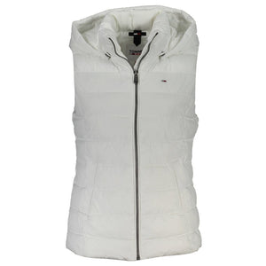 Weiße Polyester-Damenjacke