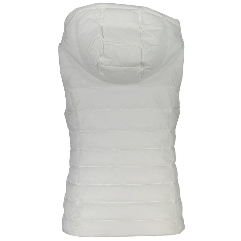 Weiße Polyester-Damenjacke