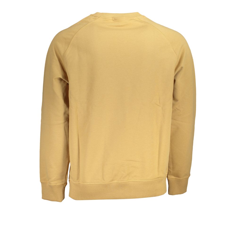 Beiges Sweatshirt mit Rundhalsausschnitt und Stickerei