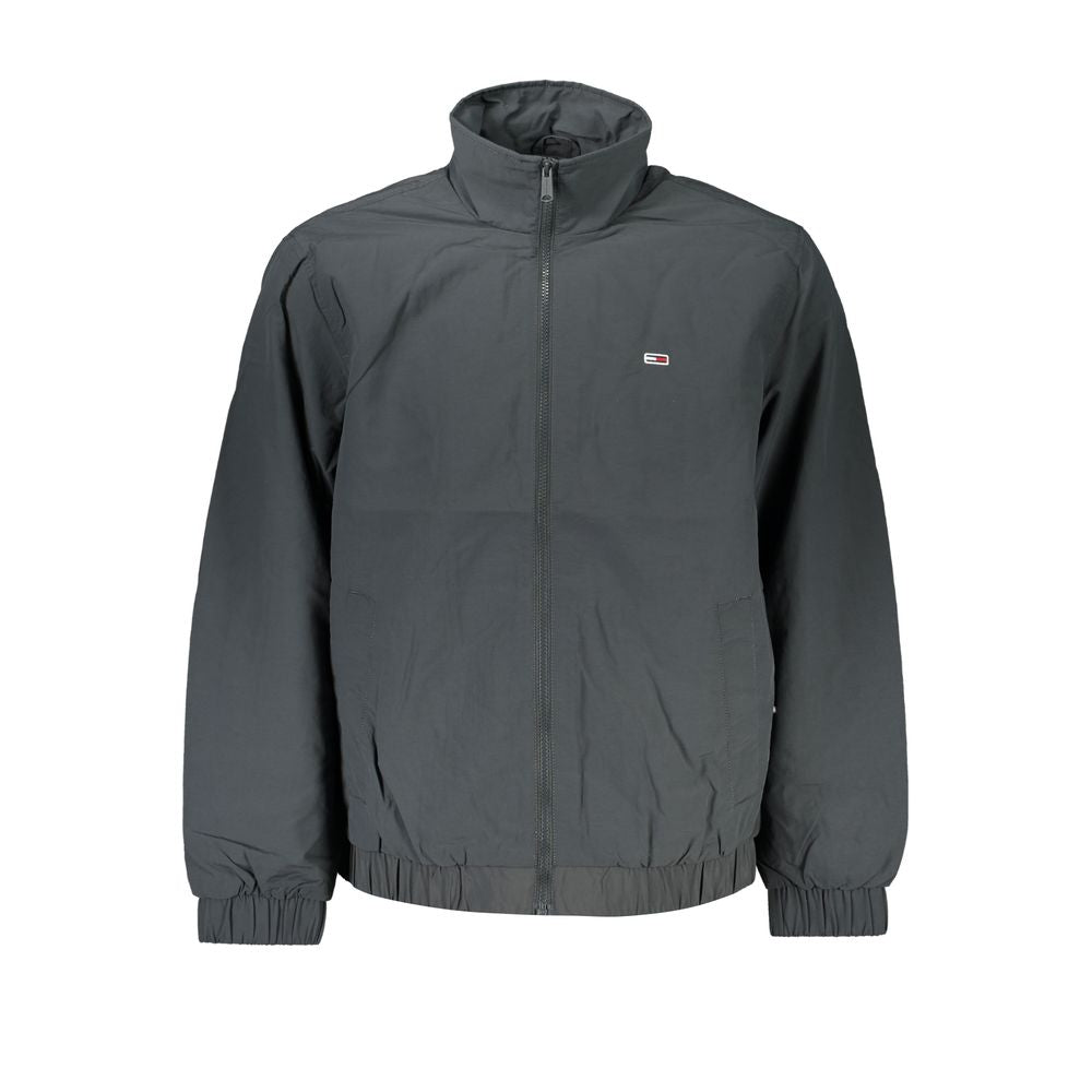 Elegante graue Jacke aus recyceltem Nylon